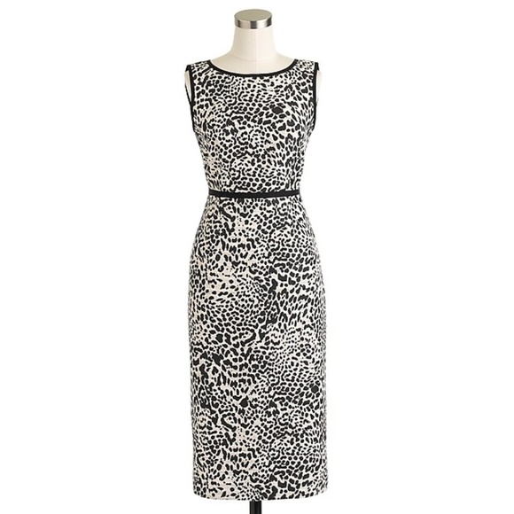 J. Crew Dresses & Skirts - J. Crew Collection Leopard Tweed Dress Size 12